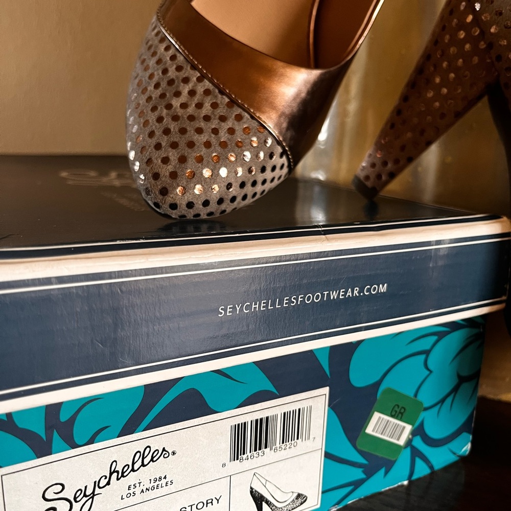 Seychelles Pumps heels pewter/rose/ color - Picture 7 of 10